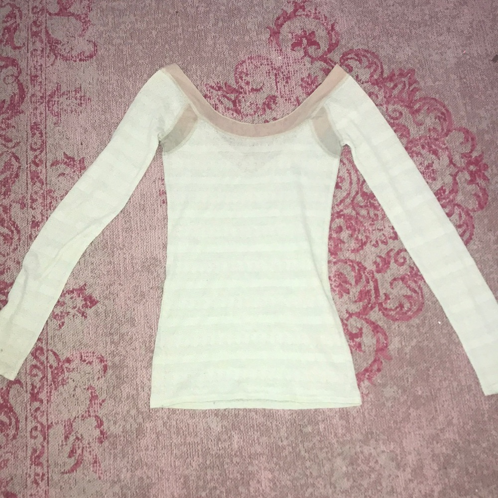 FREE PEOPLE Pastel Green Long Sleeve Top